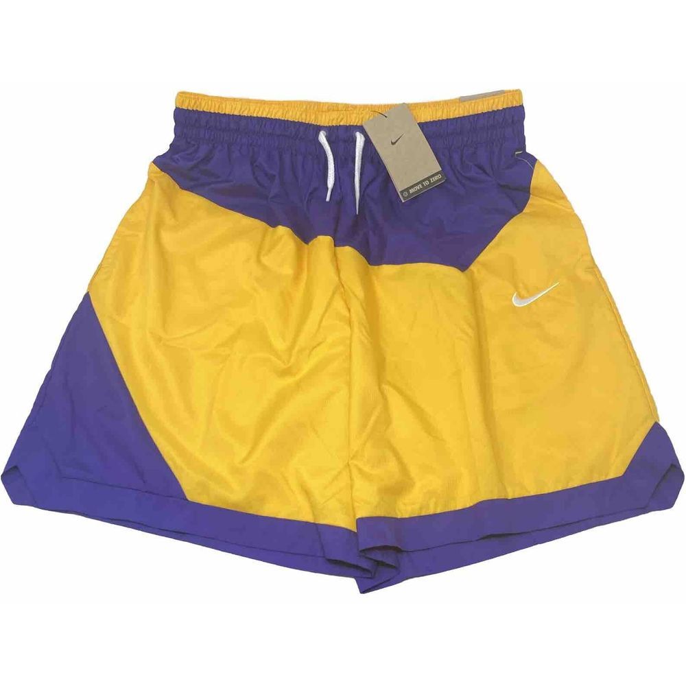 Nike DNA 8" Loose‎ Fit Basketball Shorts DH7559-547 Men's Small Purple Gold NWT